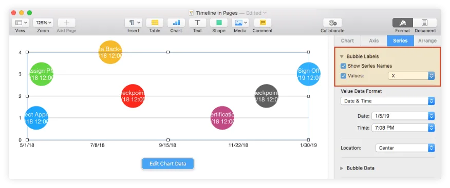 Add Value Labels to Chart Bubbles