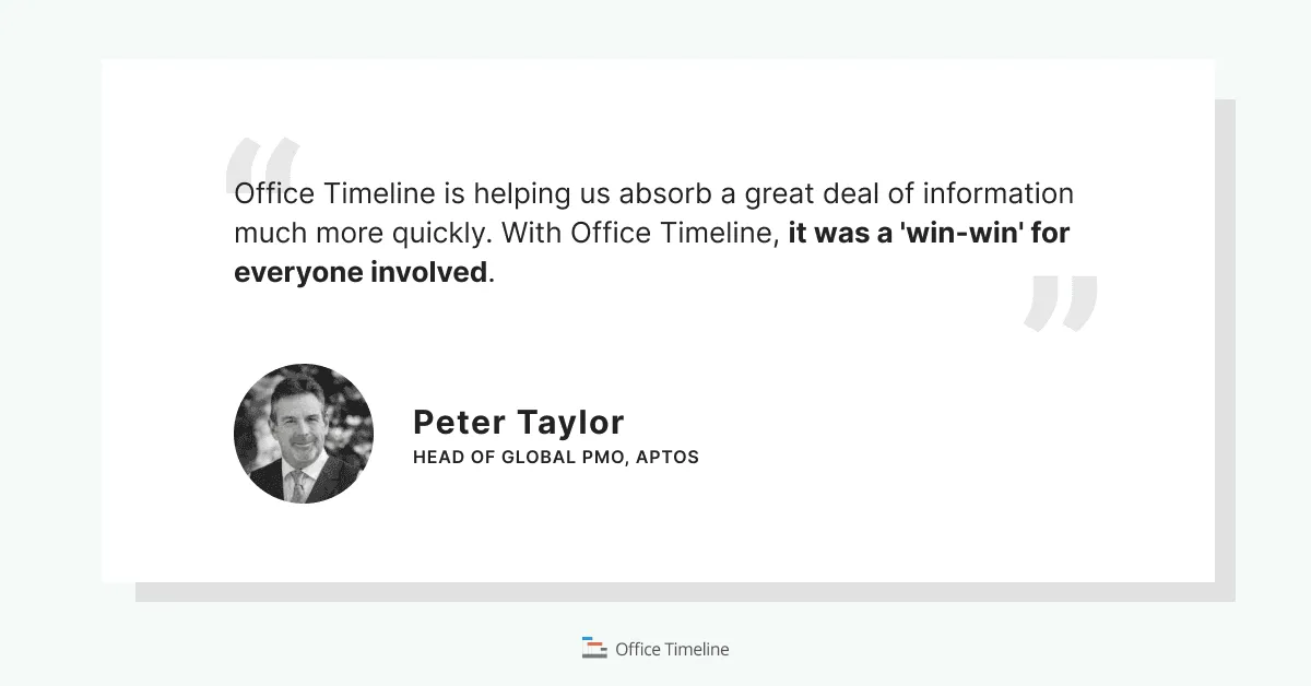 Case study quote from Aptos
