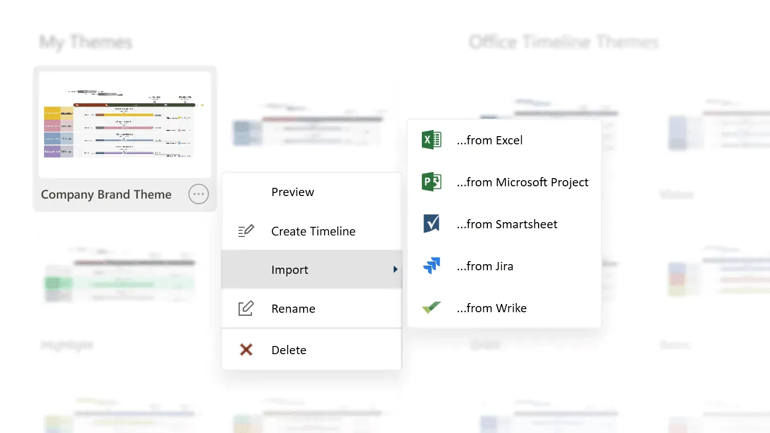 Import multiple Jira projects with Office Timeline Expert