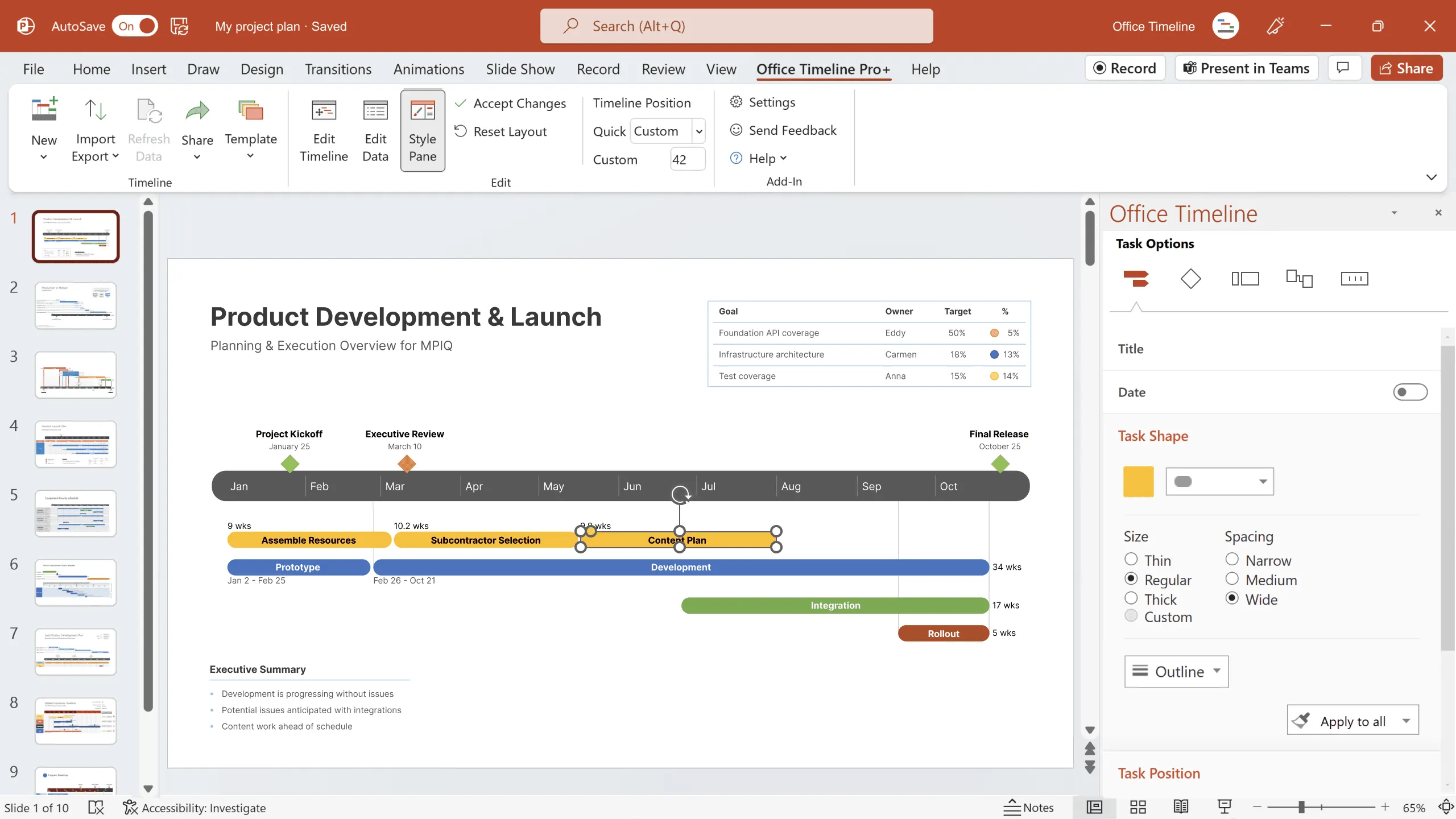 Make a timeline in all versions of PowerPoint and Office 365