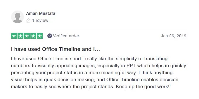 Office Timeline customer review