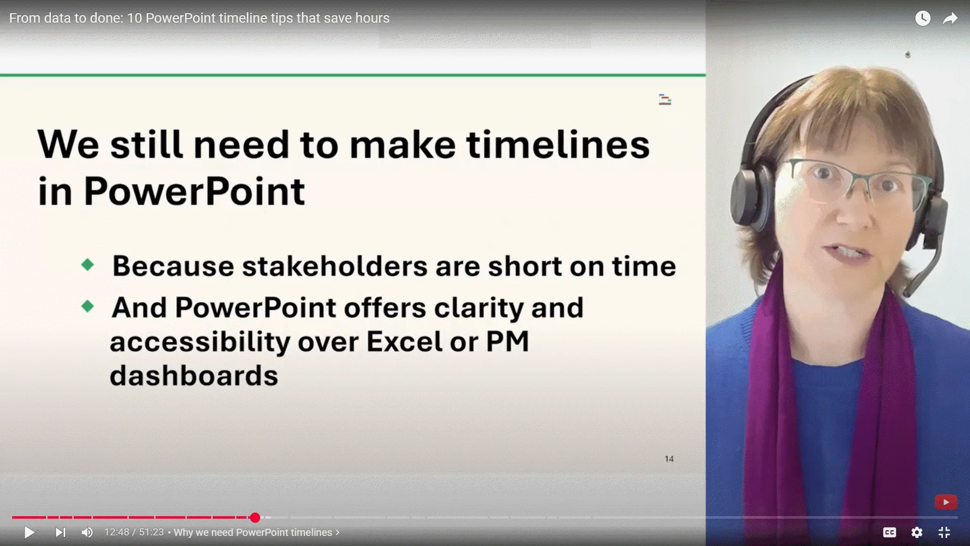 Elisabeth Harrin on why we still need to make timelines in PowerPoint