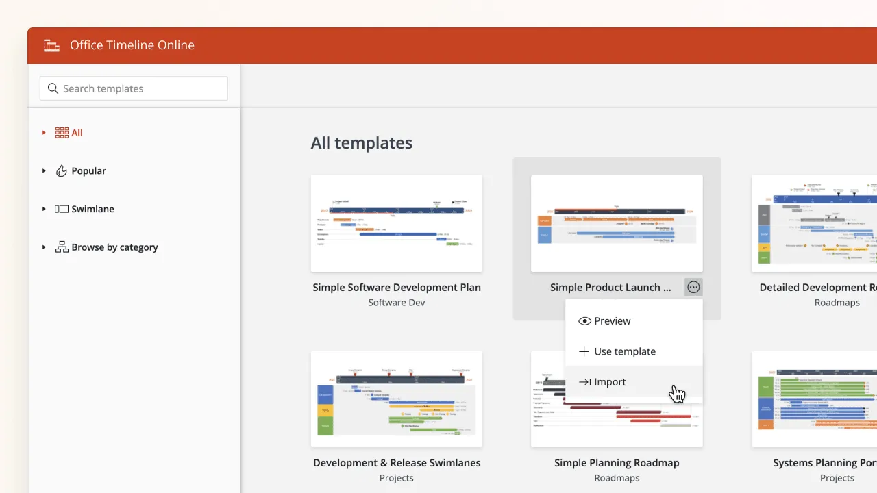 How to use Office Timeline Online with Google Sheets