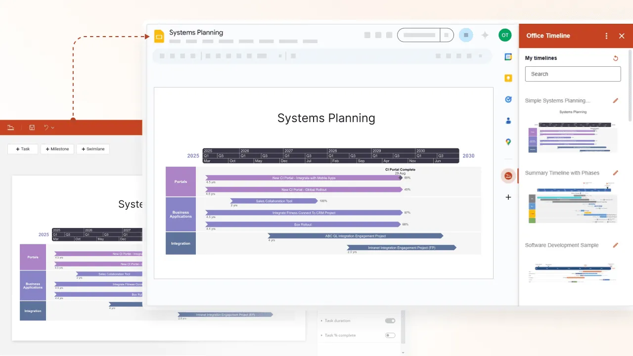 How to use Office Timeline Online for Google Slides