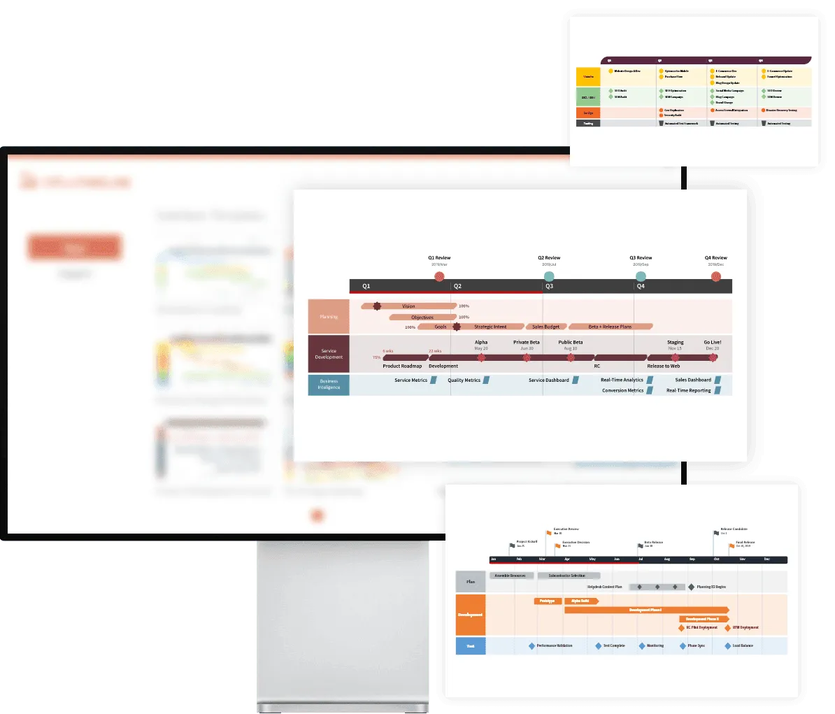 Roadmap templates for PowerPoint