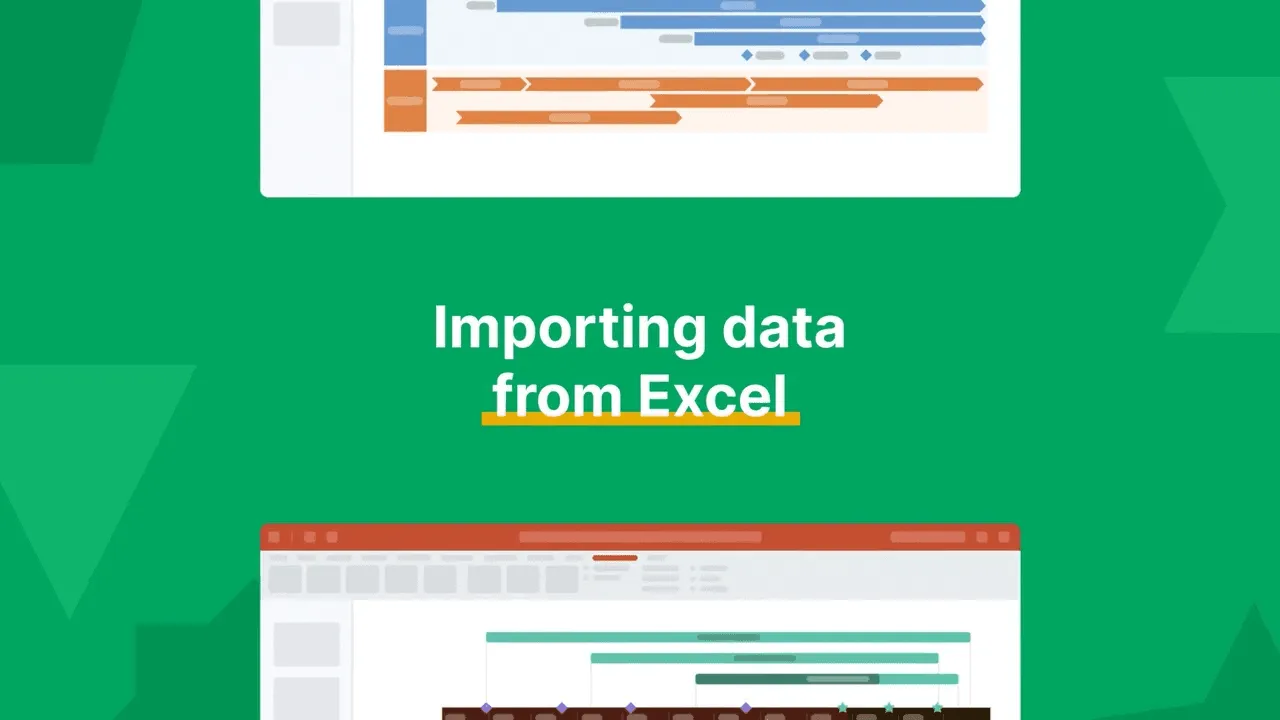 Video showing how to import data from Excel into Office Timeline