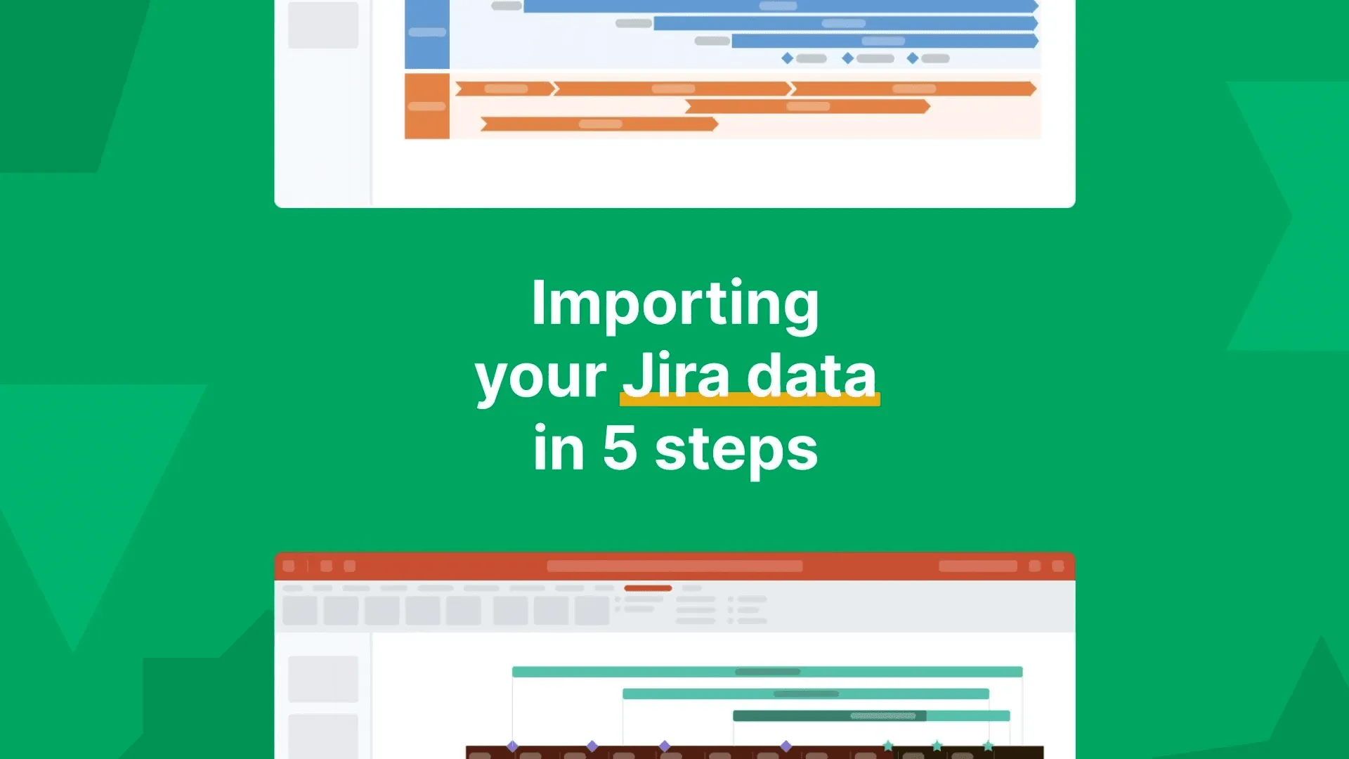 Video showing how to import data from Jira into Office Timeline