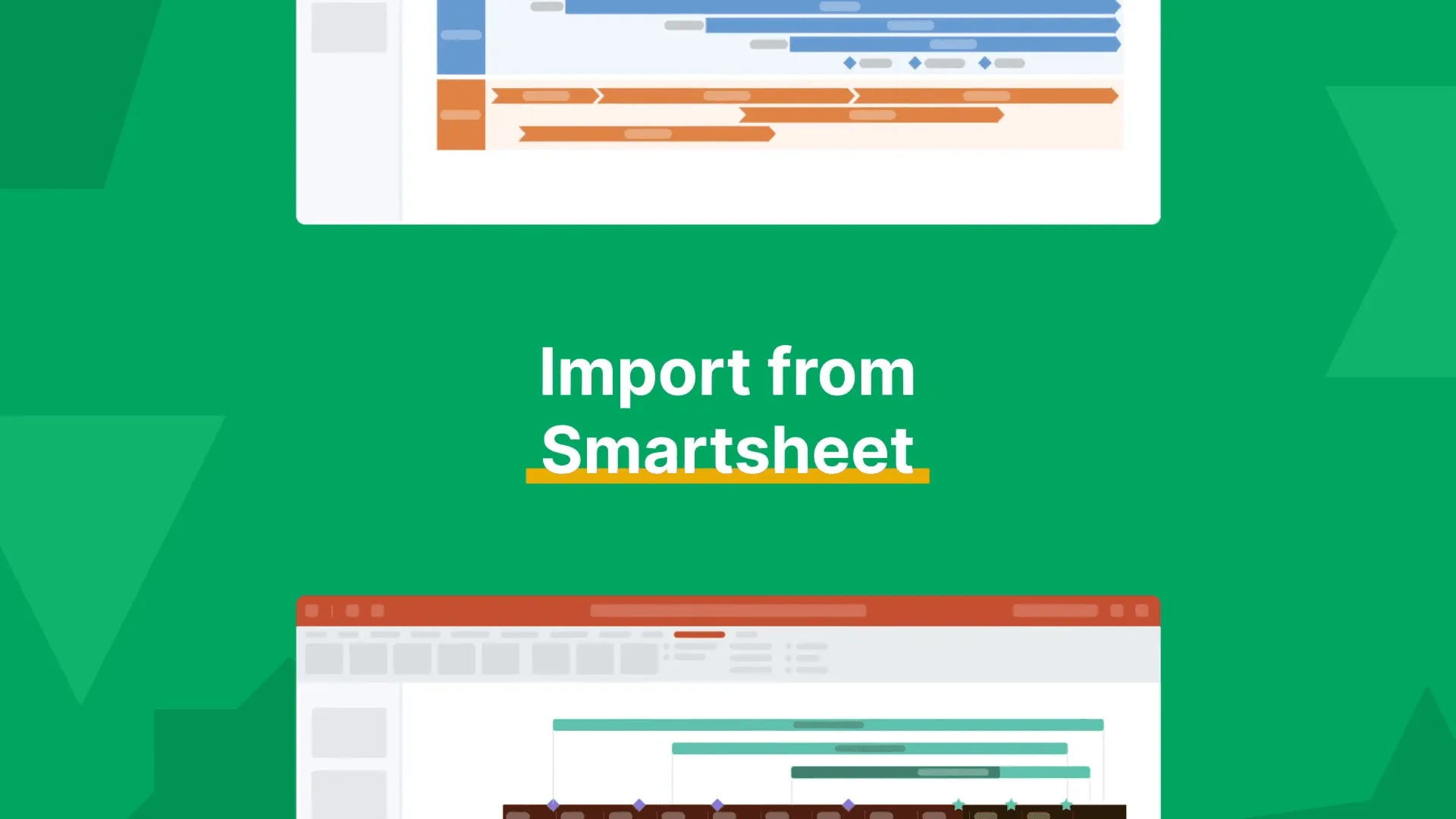 Video showing how to import data from Smartsheet into Office Timeline