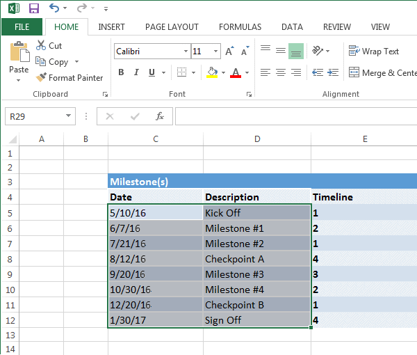 Microsoft excel for mac ver 16.9 make list