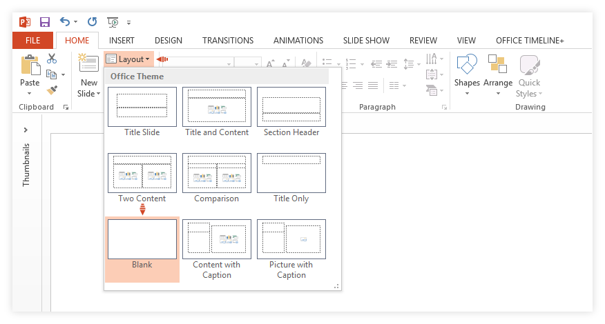 office timeline gantt chart