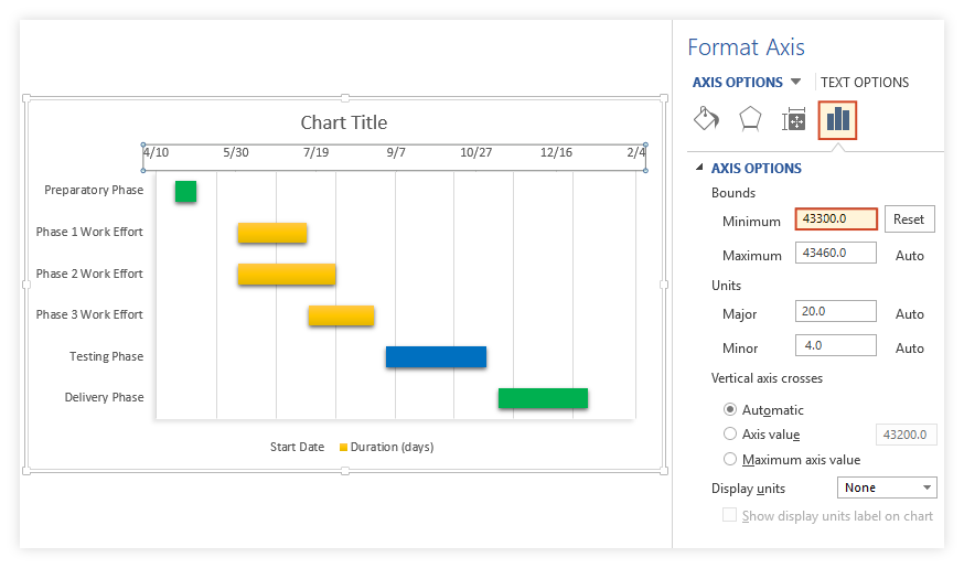 Gantt Chart Word Template