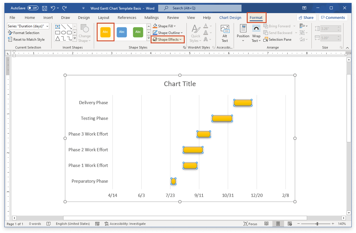 How to Make a Gantt Chart in Word + Free Template