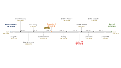 Microsoft Project Timeline