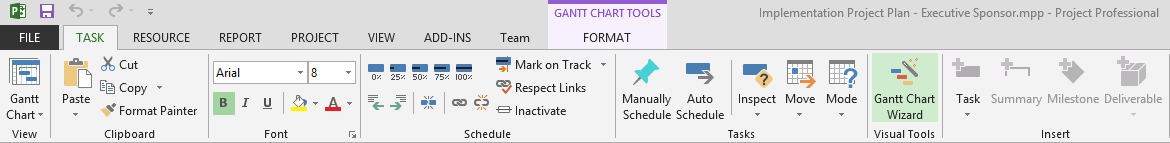 Project Office Gantt Chart
