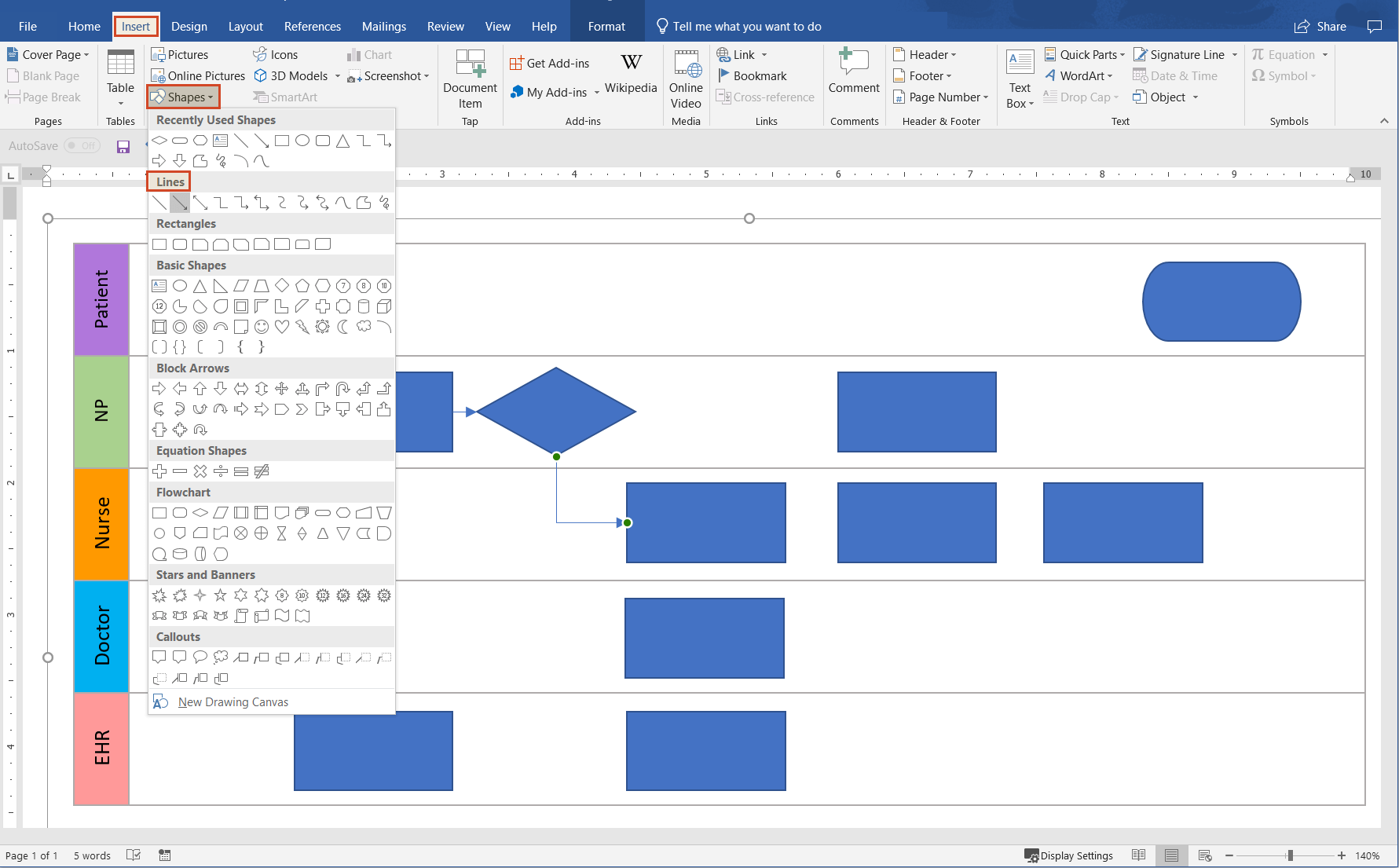 How To Make Swimlane Diagrams In Word Free Swimlane Diagram Templates