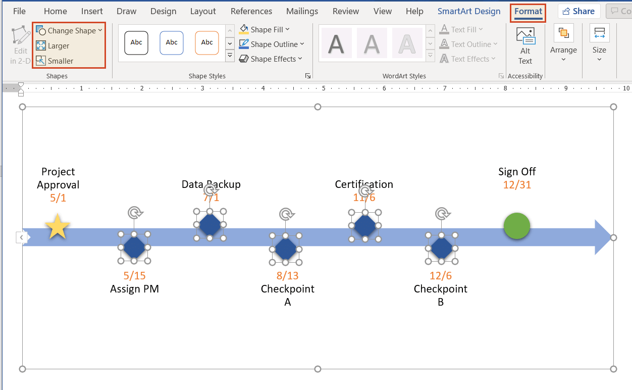 How To Make A Timeline In Word Free Template 2023 