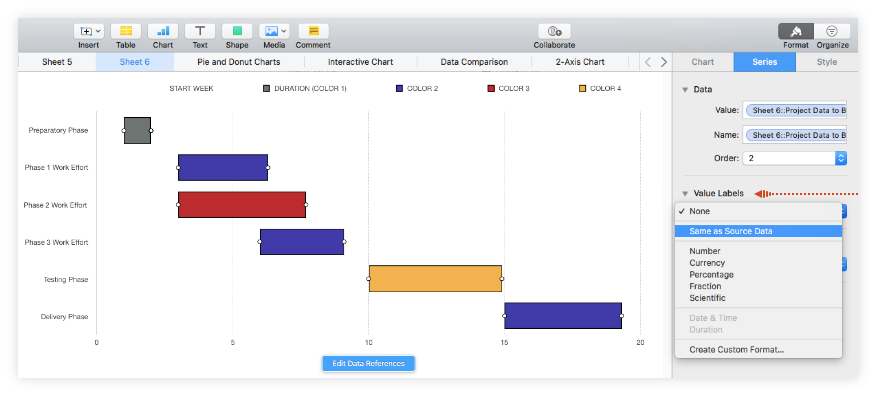 gantt chart template for mac