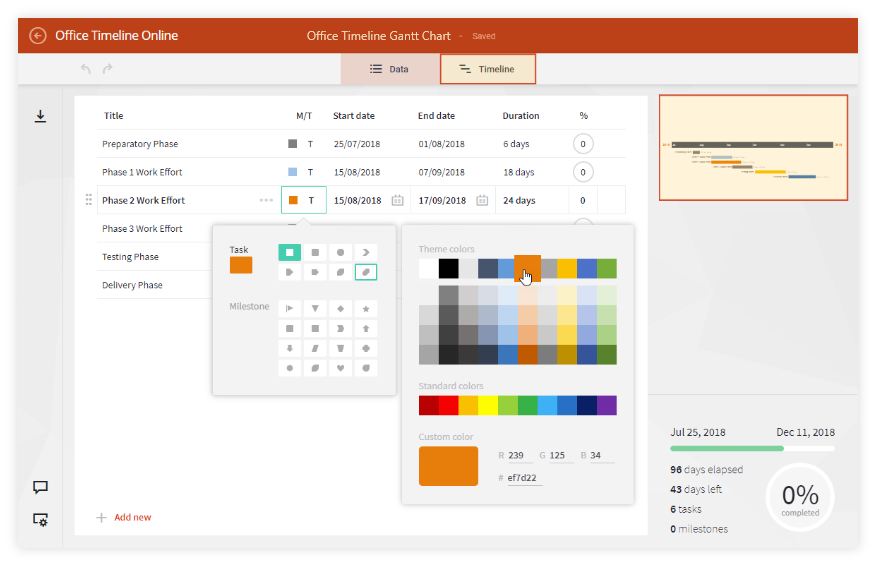 How To Make A Gantt Chart In Apple Numbers