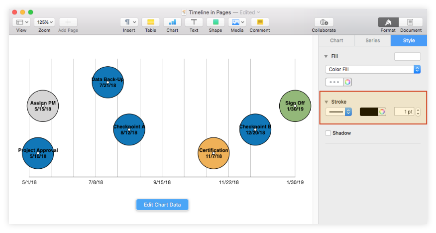 timeline templates for mac