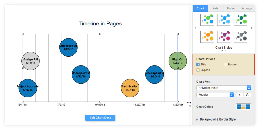 timeline template for mac