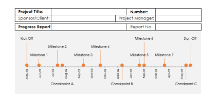 Project status report template for Excel