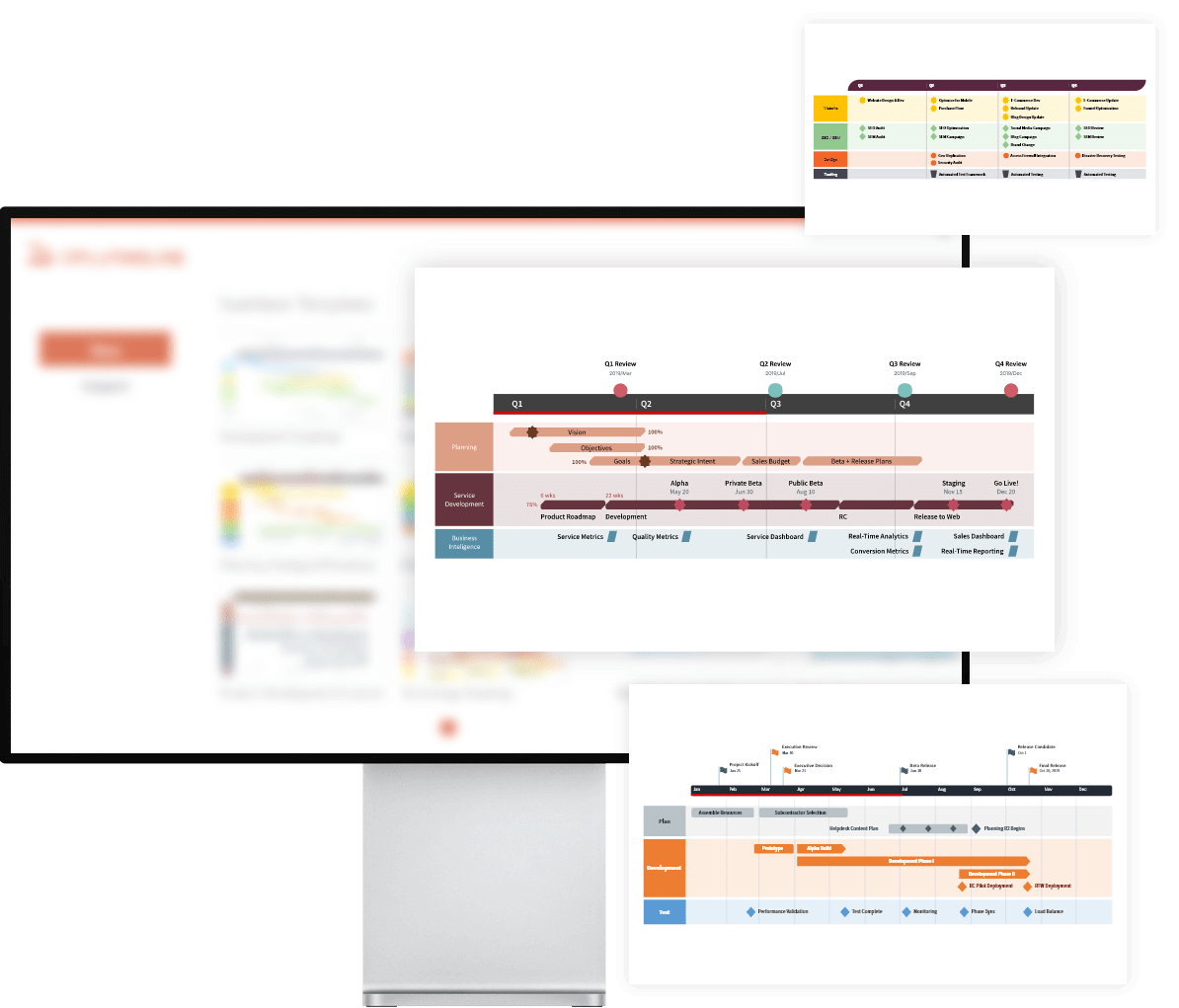 Roadmap templates for PowerPoint